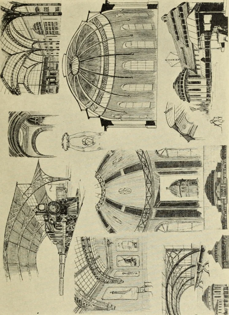 An illustration from Die dynamische Empfindung in der angewandten Kunst : Ein Beitrag zur künstlerischen Gestaltung der Technik, 1917, leaf 82
