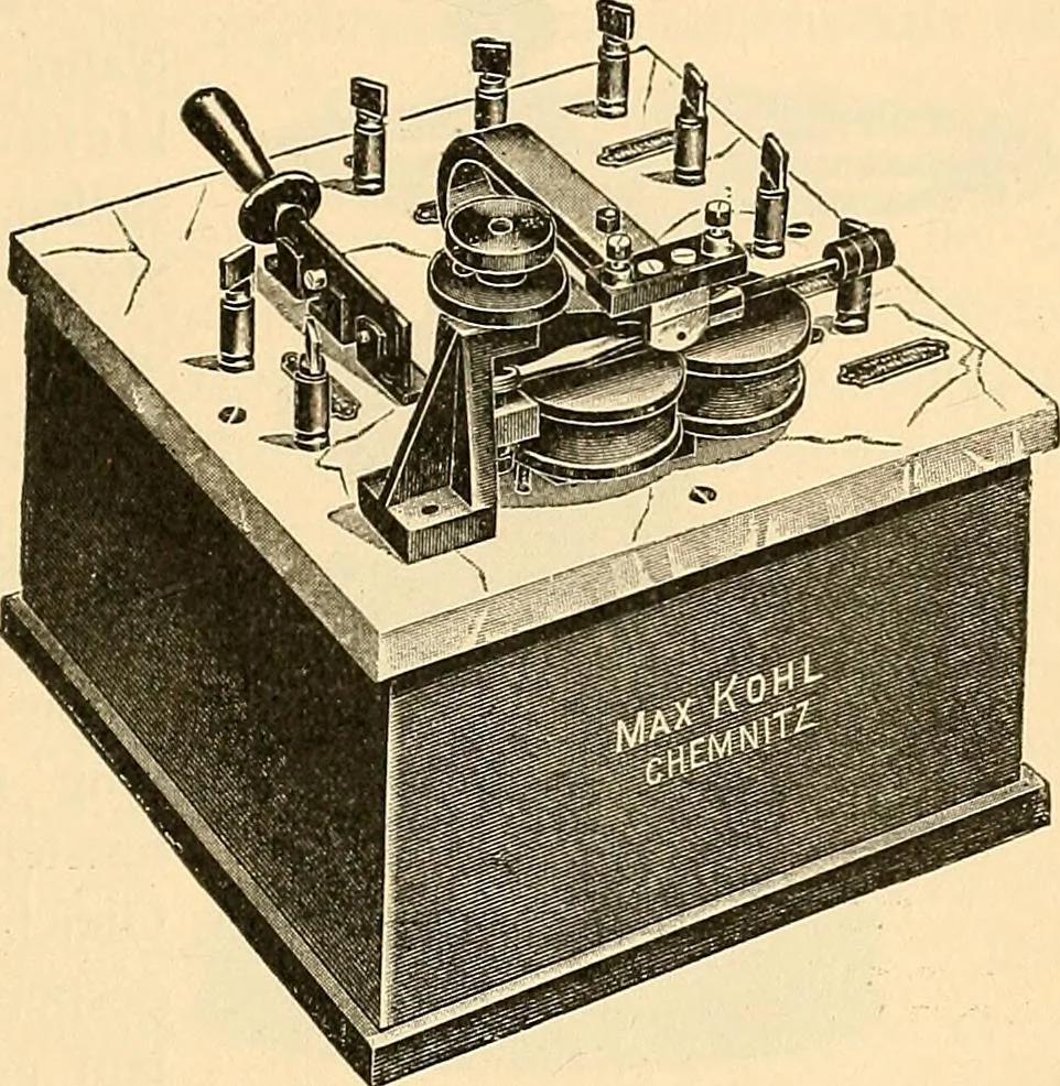 An illustration from Die Einrichtungen zur Erzeugung der Roentgenstrahlen, 1903, leaf 106