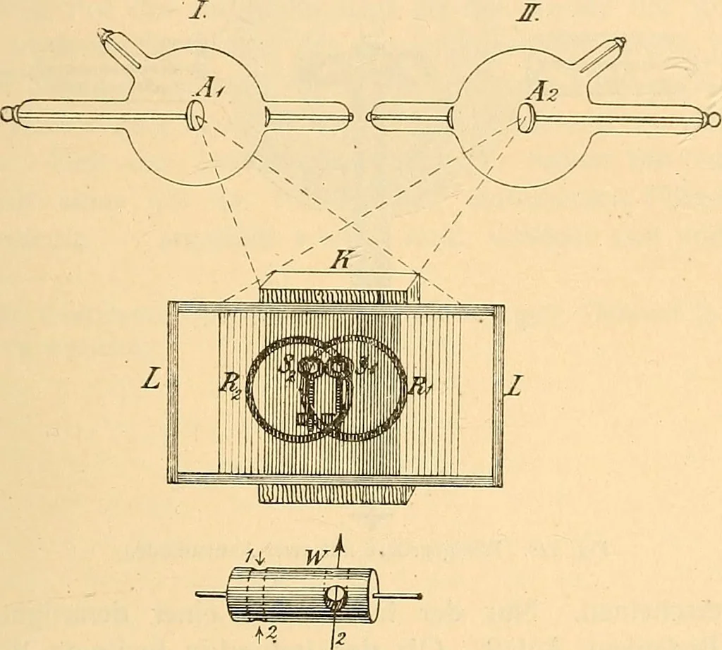 An illustration from Die Einrichtungen zur Erzeugung der Roentgenstrahlen, 1903, leaf 178