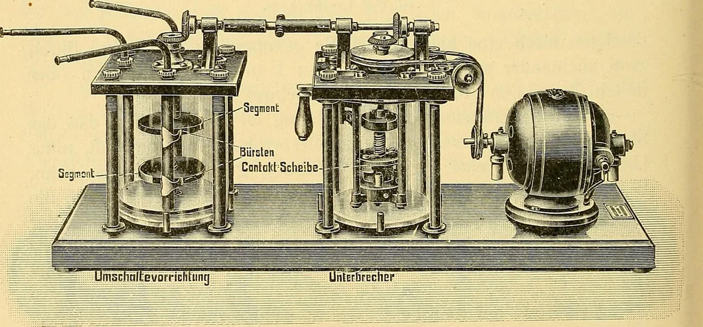 An illustration from Die Einrichtungen zur Erzeugung der Roentgenstrahlen, 1903, leaf 179