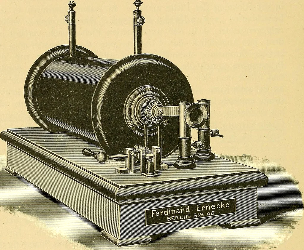 An illustration from Die Einrichtungen zur Erzeugung der Roentgenstrahlen, 1903, leaf 55