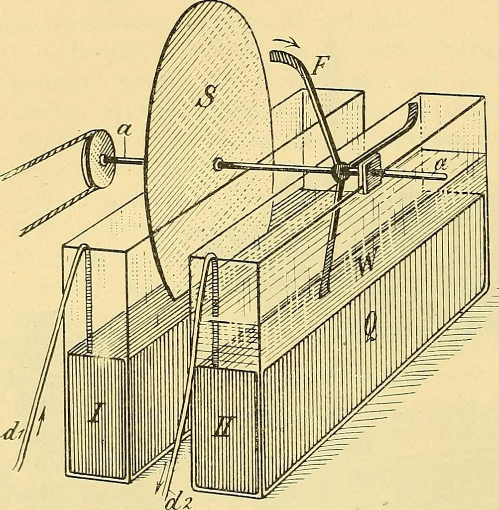An illustration from Die Einrichtungen zur Erzeugung der Roentgenstrahlen, 1903, leaf 85
