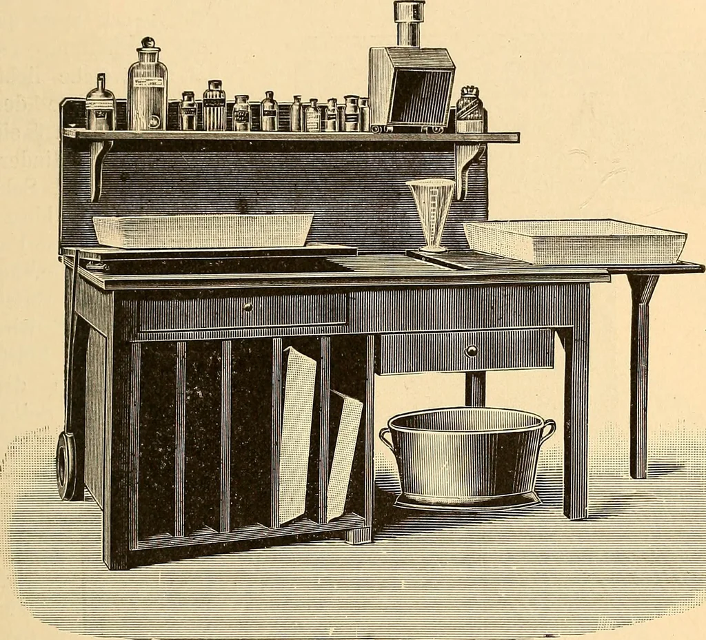 An illustration from Die Einrichtungen zur Erzeugung der Roentgenstrahlen und ihr Gebrauch : gemeinfasslich dargestellt insbesondere auch für Ärzte und Kliniken, 1899, leaf 135