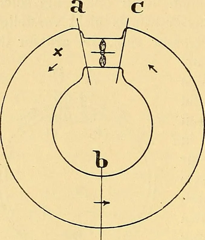 An illustration from Die Einrichtungen zur Erzeugung der Roentgenstrahlen und ihr Gebrauch : gemeinfasslich dargestellt insbesondere auch für Ärzte und Kliniken, 1899, leaf 18