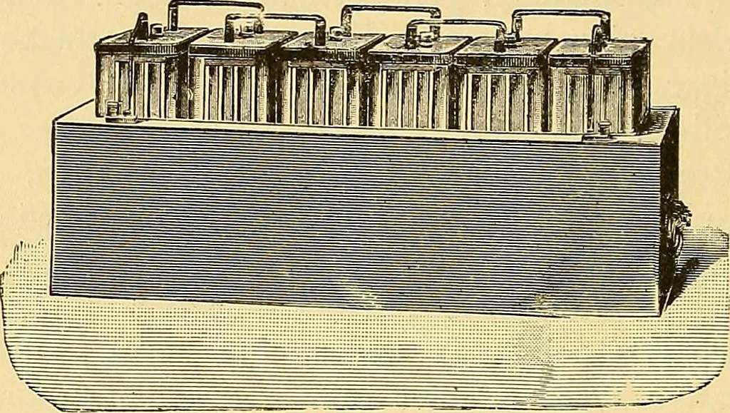 An illustration from Die Einrichtungen zur Erzeugung der Roentgenstrahlen und ihr Gebrauch : gemeinfasslich dargestellt insbesondere auch für Ärzte und Kliniken, 1899, leaf 30