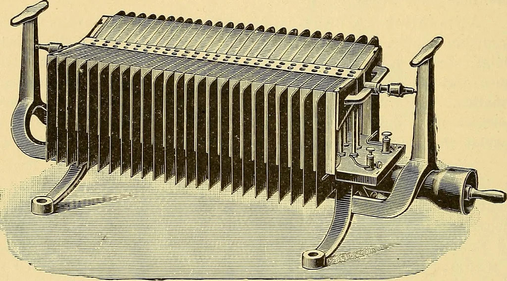 An illustration from Die Einrichtungen zur Erzeugung der Roentgenstrahlen und ihr Gebrauch : gemeinfasslich dargestellt insbesondere auch für Ärzte und Kliniken, 1899, leaf 38