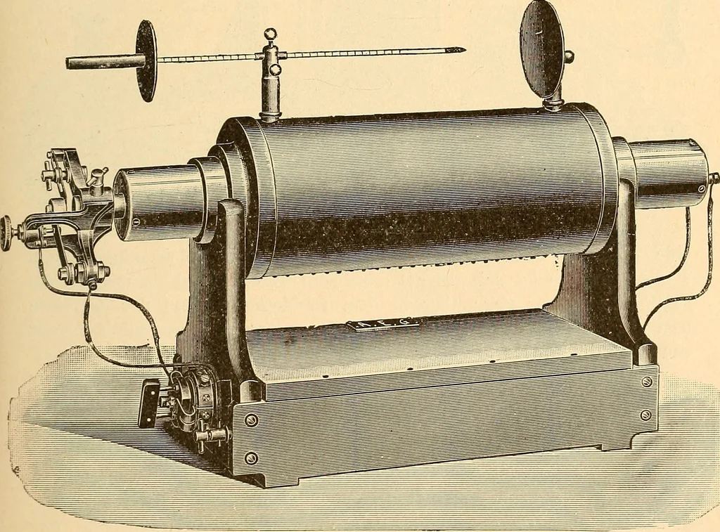 An illustration from Die Einrichtungen zur Erzeugung der Roentgenstrahlen und ihr Gebrauch : gemeinfasslich dargestellt insbesondere auch für Ärzte und Kliniken, 1899, leaf 55