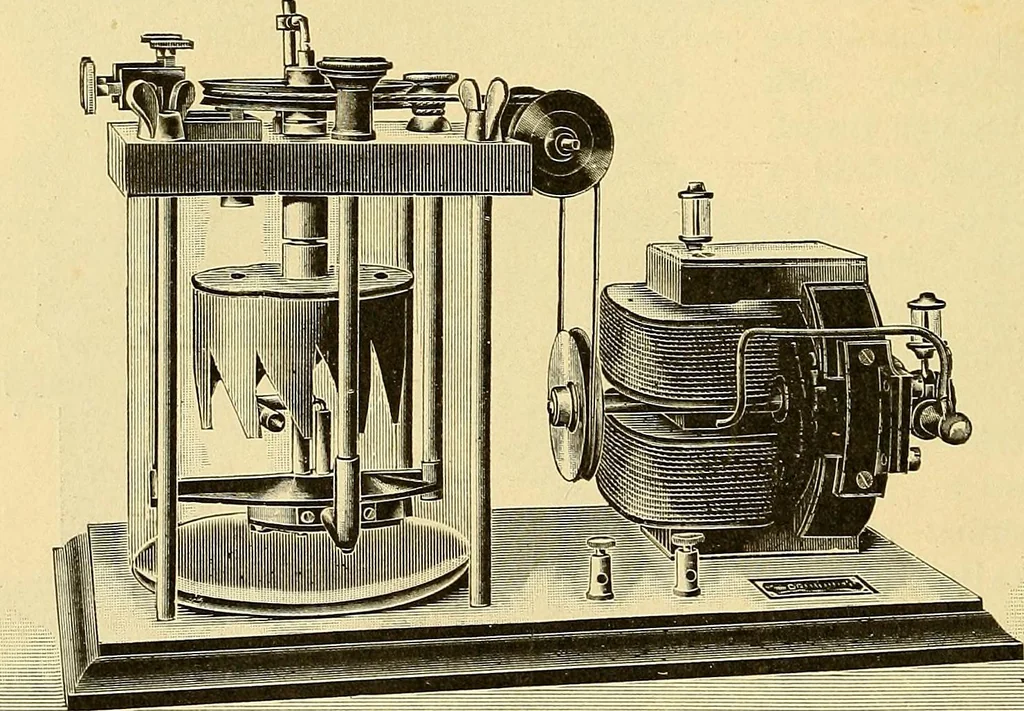 An illustration from Die Einrichtungen zur Erzeugung der Roentgenstrahlen und ihr Gebrauch : gemeinfasslich dargestellt insbesondere auch für Ärzte und Kliniken, 1899, leaf 72