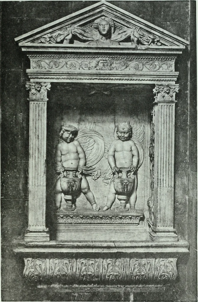 An illustration from Die entwickelung des putto in der plastik der frührenaissance, 1898, leaf 76