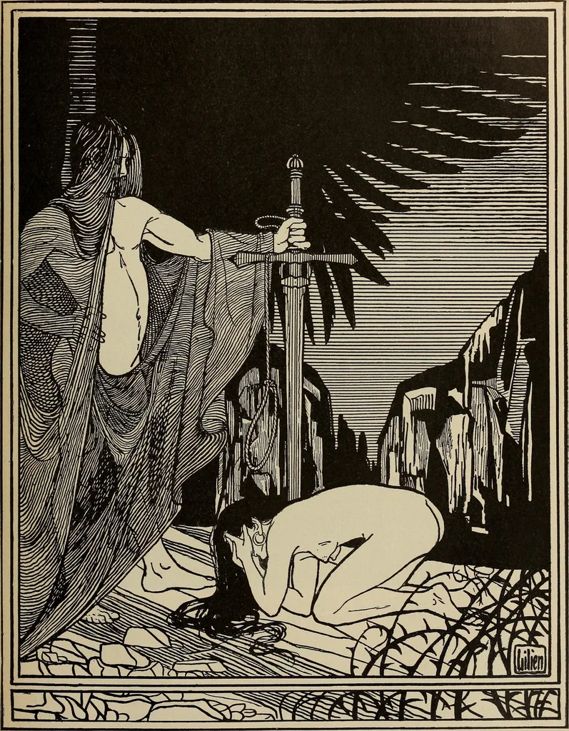 An illustration from Die entwicklung der modernen buchkunst in Deutschland;, 1901, leaf 105