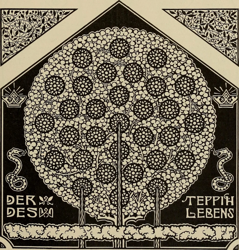 An illustration from Die entwicklung der modernen buchkunst in Deutschland;, 1901, leaf 123