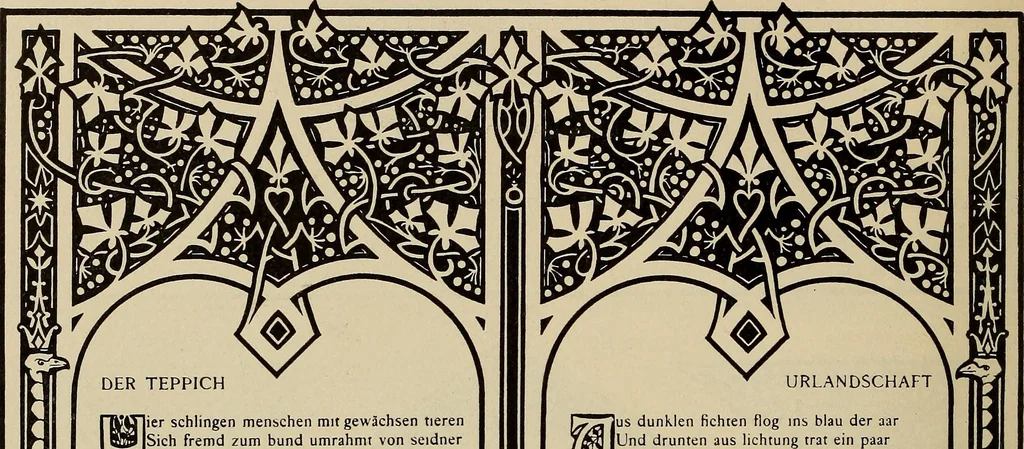 An illustration from Die entwicklung der modernen buchkunst in Deutschland;, 1901, leaf 124