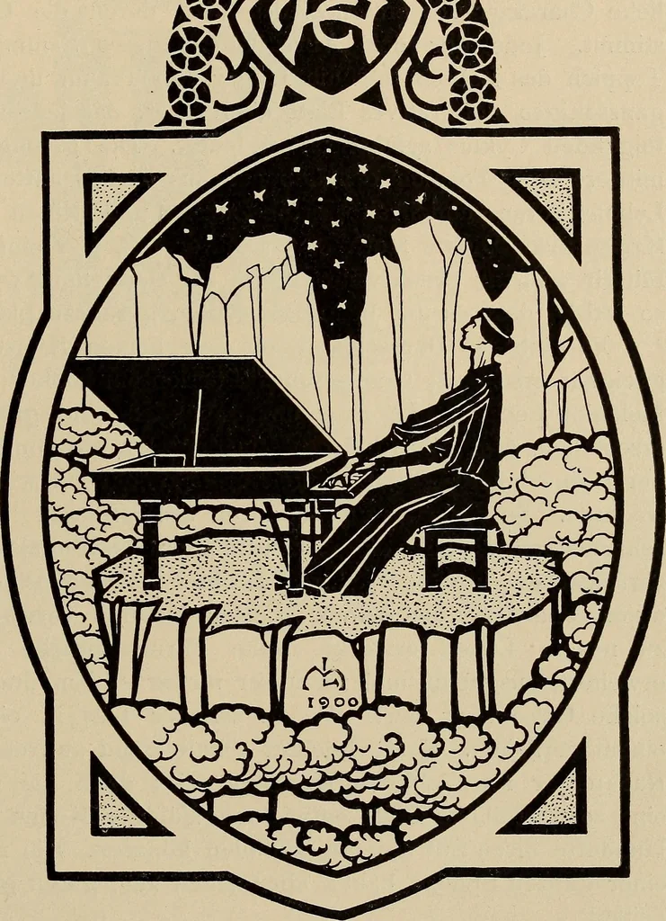 An illustration from Die entwicklung der modernen buchkunst in Deutschland;, 1901, leaf 125