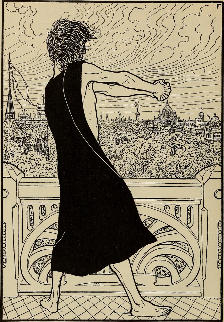 An illustration from Die entwicklung der modernen buchkunst in Deutschland;, 1901, leaf 136