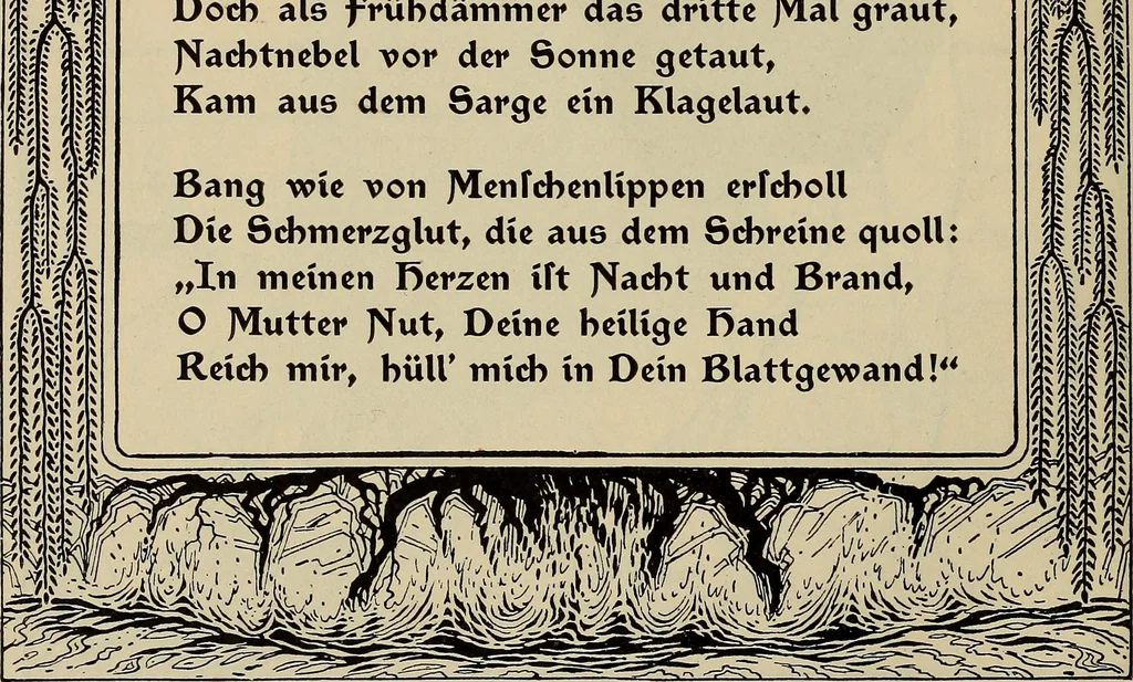 An illustration from Die entwicklung der modernen buchkunst in Deutschland;, 1901, leaf 138