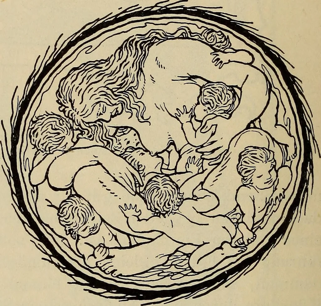 An illustration from Die entwicklung der modernen buchkunst in Deutschland;, 1901, leaf 144