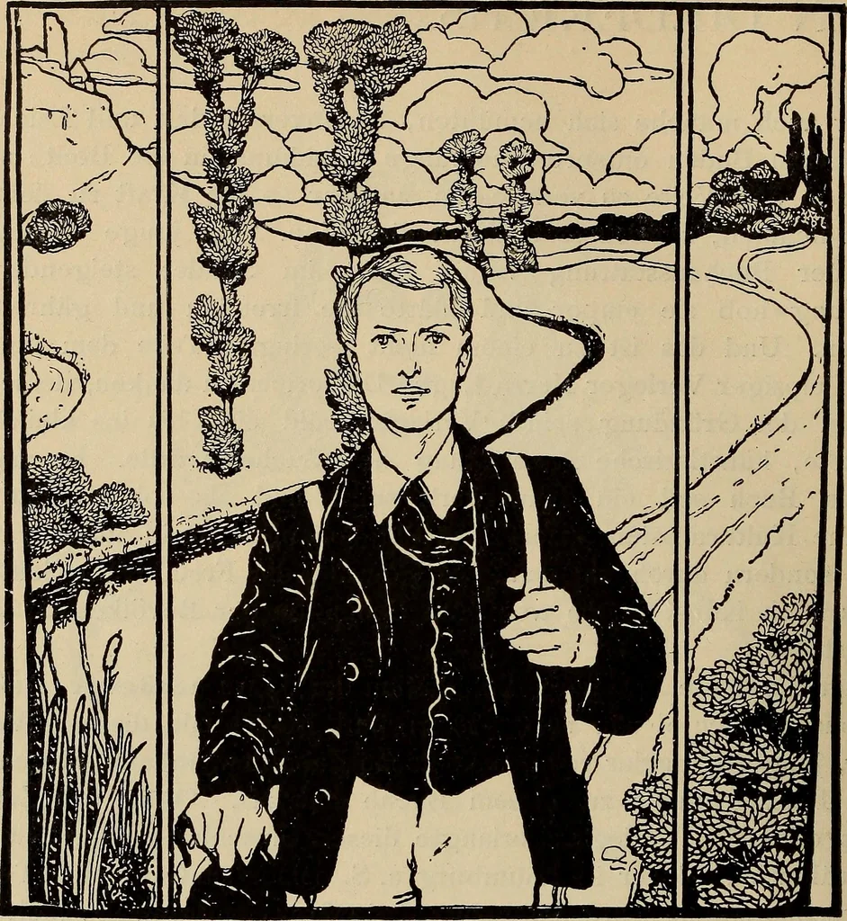 An illustration from Die entwicklung der modernen buchkunst in Deutschland;, 1901, leaf 150