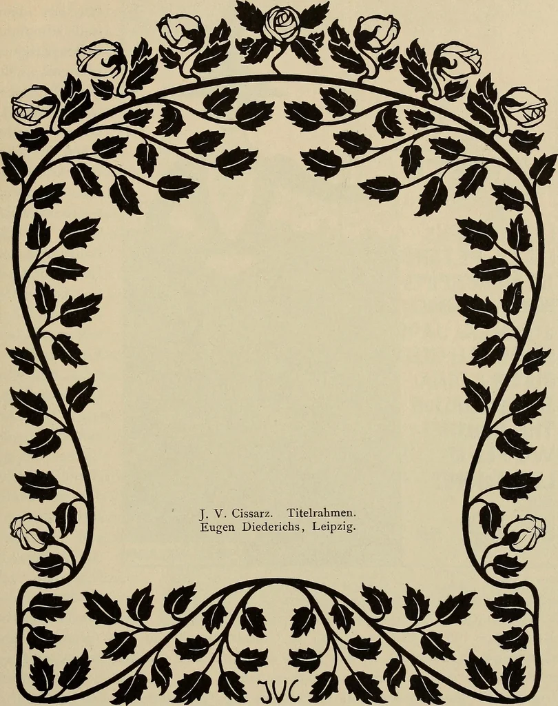 An illustration from Die entwicklung der modernen buchkunst in Deutschland;, 1901, leaf 157