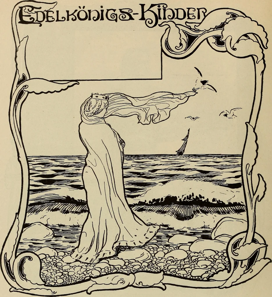 An illustration from Die entwicklung der modernen buchkunst in Deutschland;, 1901, leaf 168