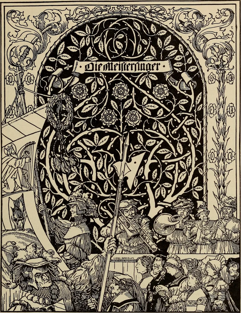 An illustration from Die entwicklung der modernen buchkunst in Deutschland;, 1901, leaf 169