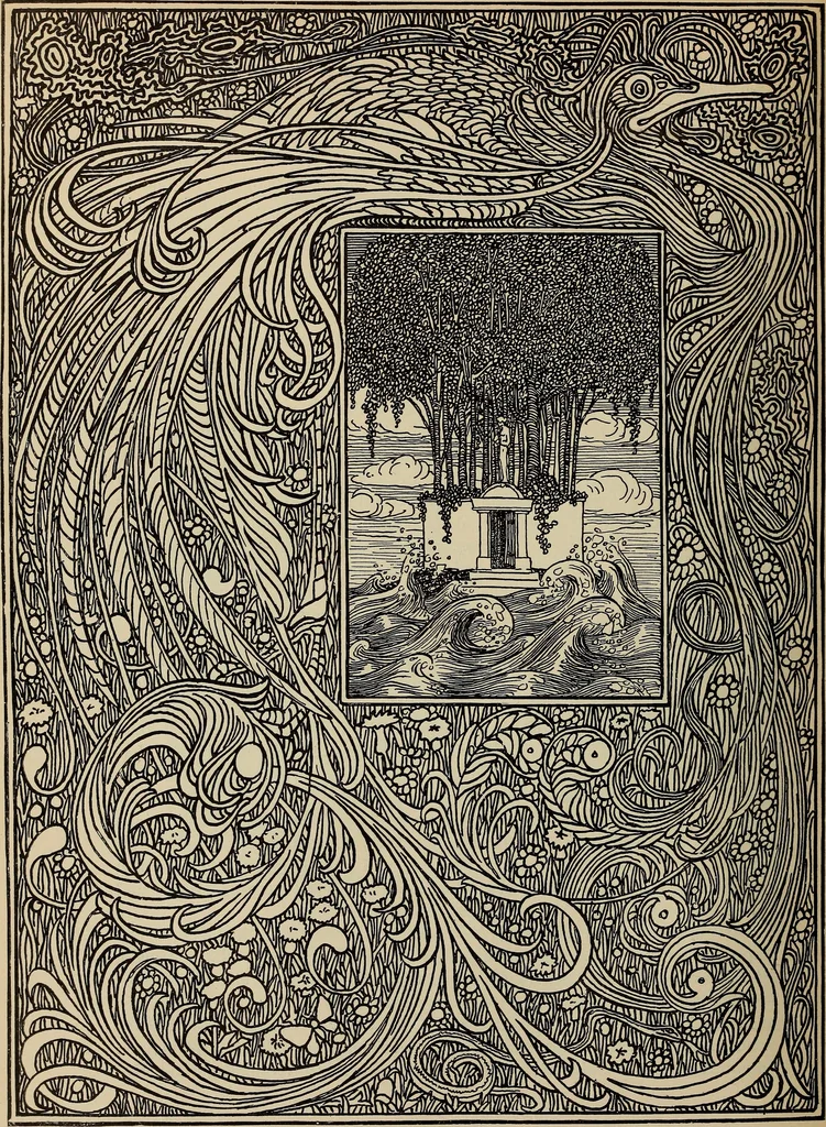 An illustration from Die entwicklung der modernen buchkunst in Deutschland;, 1901, leaf 174