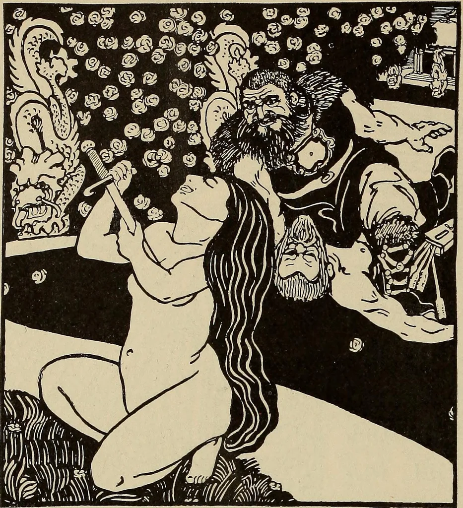 An illustration from Die entwicklung der modernen buchkunst in Deutschland;, 1901, leaf 176