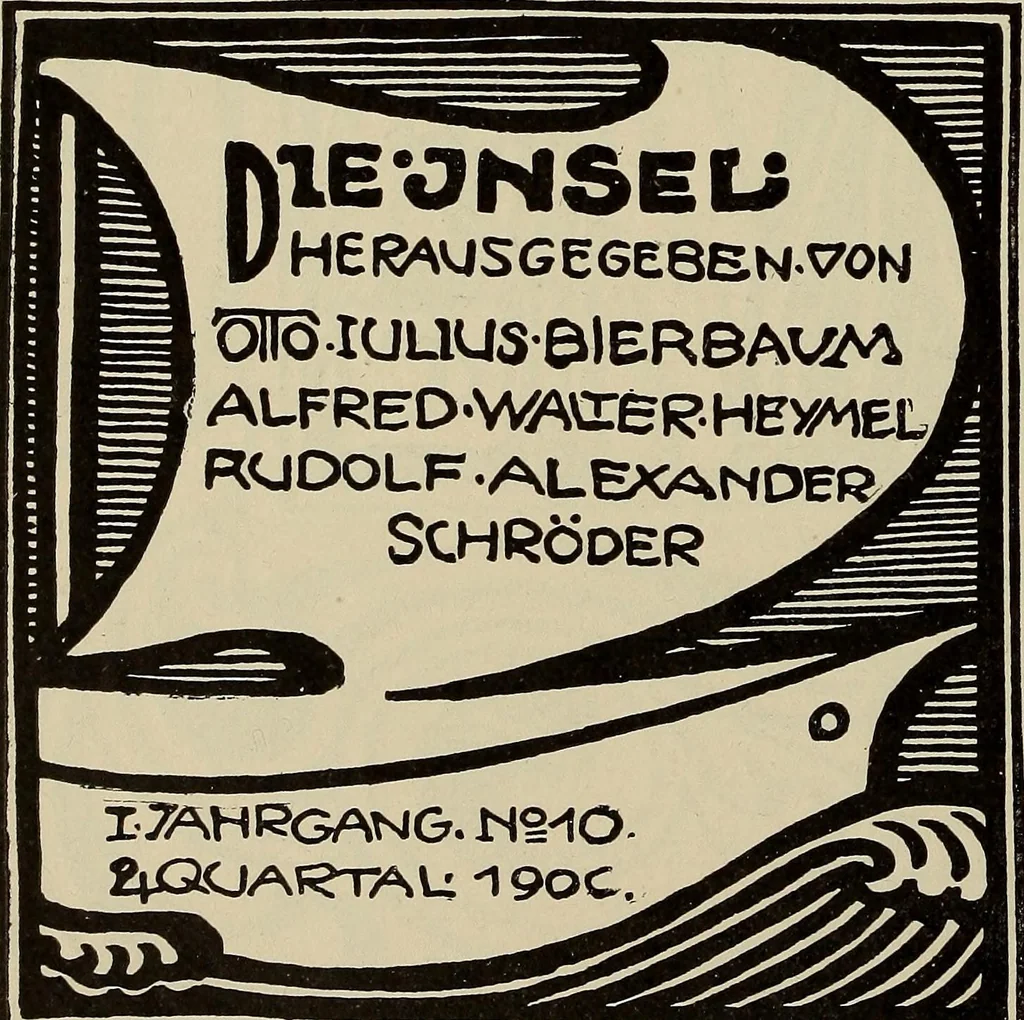 An illustration from Die entwicklung der modernen buchkunst in Deutschland;, 1901, leaf 178