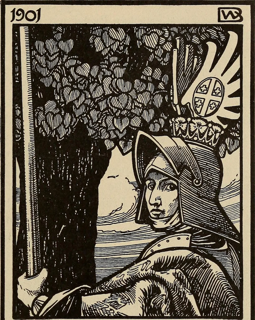 An illustration from Die entwicklung der modernen buchkunst in Deutschland;, 1901, leaf 203
