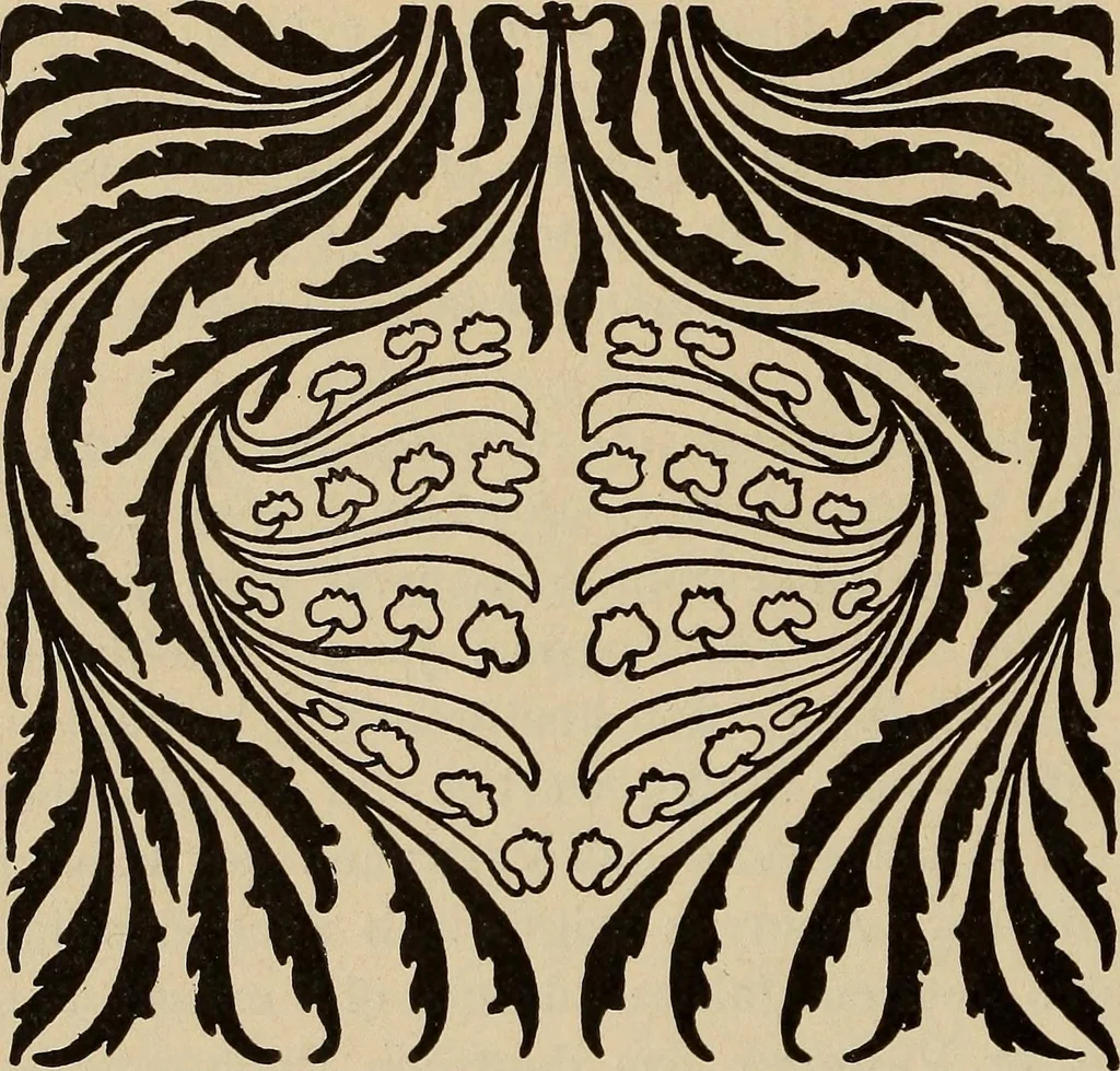 An illustration from Die entwicklung der modernen buchkunst in Deutschland;, 1901, leaf 238