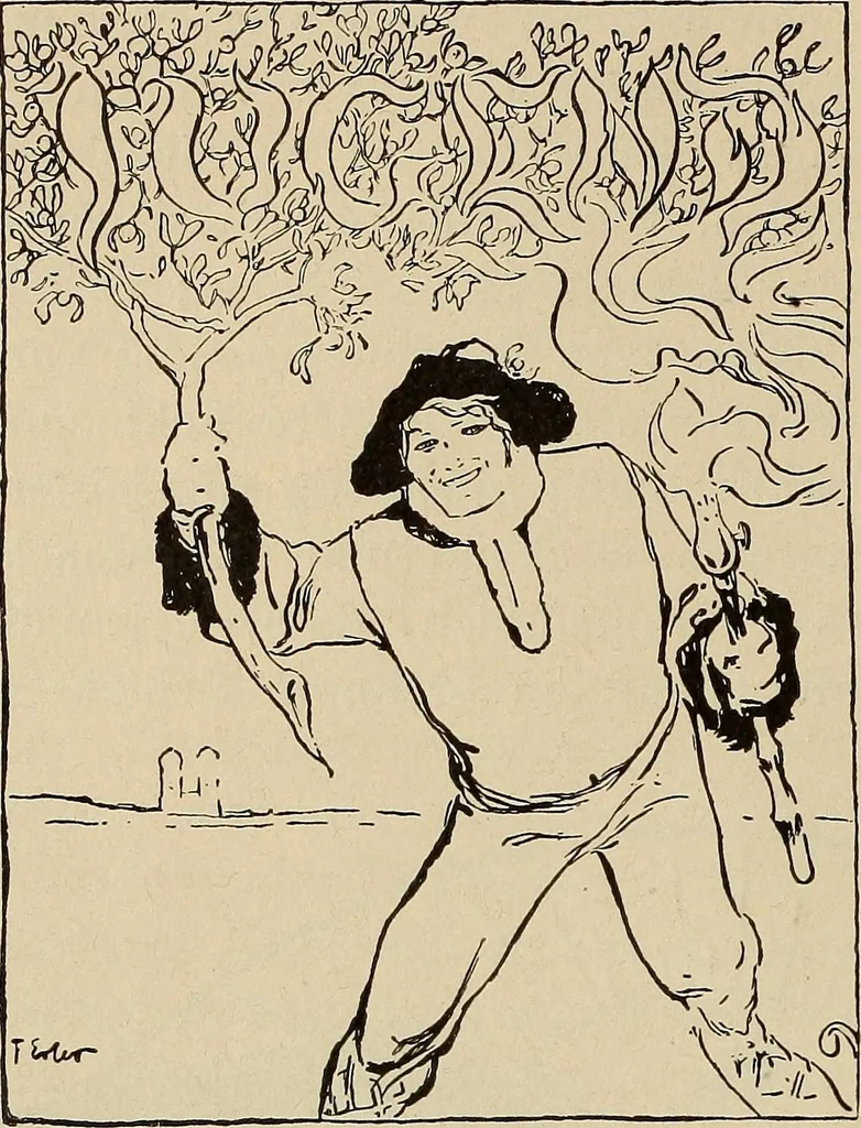 An illustration from Die entwicklung der modernen buchkunst in Deutschland;, 1901, leaf 48