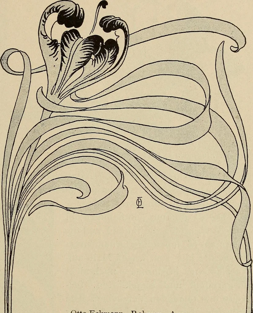An illustration from Die entwicklung der modernen buchkunst in Deutschland;, 1901, leaf 49