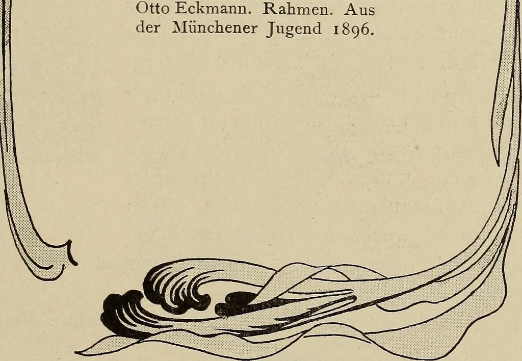 An illustration from Die entwicklung der modernen buchkunst in Deutschland;, 1901, leaf 49