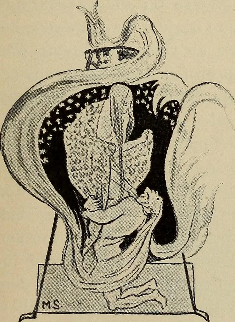 An illustration from Die entwicklung der modernen buchkunst in Deutschland;, 1901, leaf 55