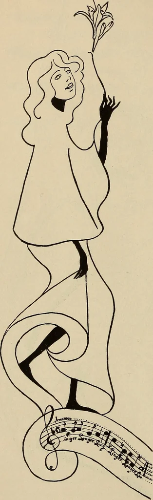 An illustration from Die entwicklung der modernen buchkunst in Deutschland;, 1901, leaf 68