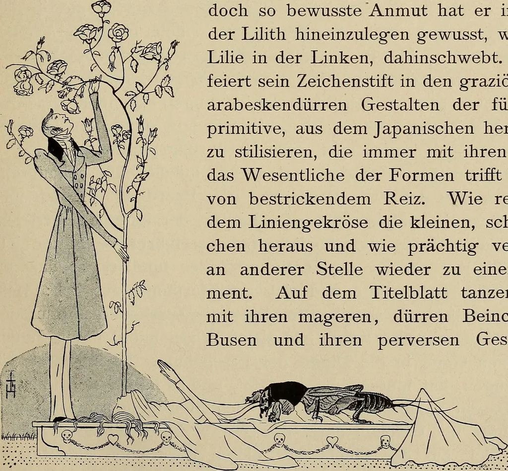 An illustration from Die entwicklung der modernen buchkunst in Deutschland;, 1901, leaf 69