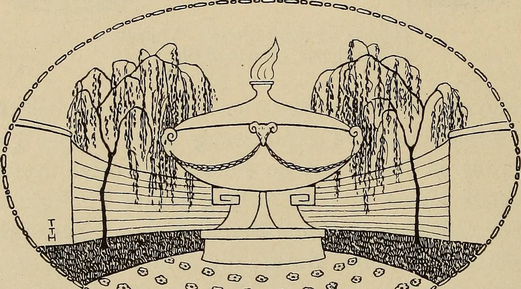 An illustration from Die entwicklung der modernen buchkunst in Deutschland;, 1901, leaf 76