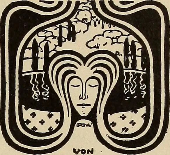An illustration from Die entwicklung der modernen buchkunst in Deutschland;, 1901, leaf 79