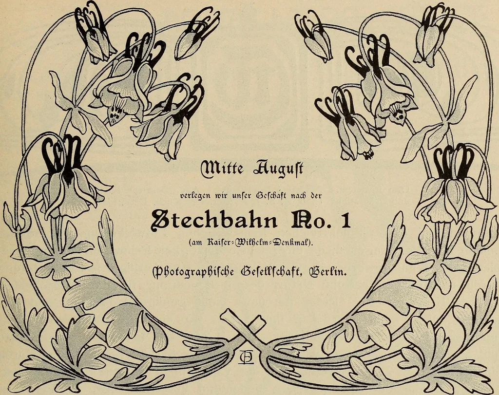 An illustration from Die entwicklung der modernen buchkunst in Deutschland;, 1901, leaf 95