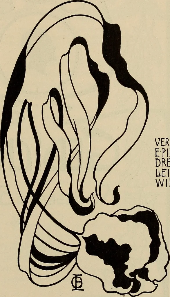 An illustration from Die entwicklung der modernen buchkunst in Deutschland;, 1901, leaf 97