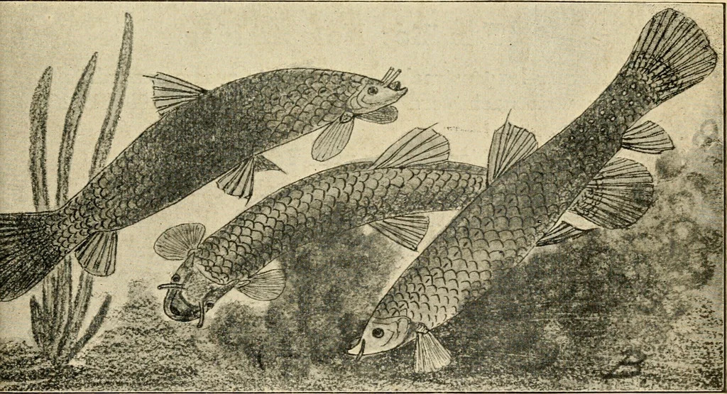 An illustration from Die exotischen zierfische in wort und bild, 1914, leaf 350