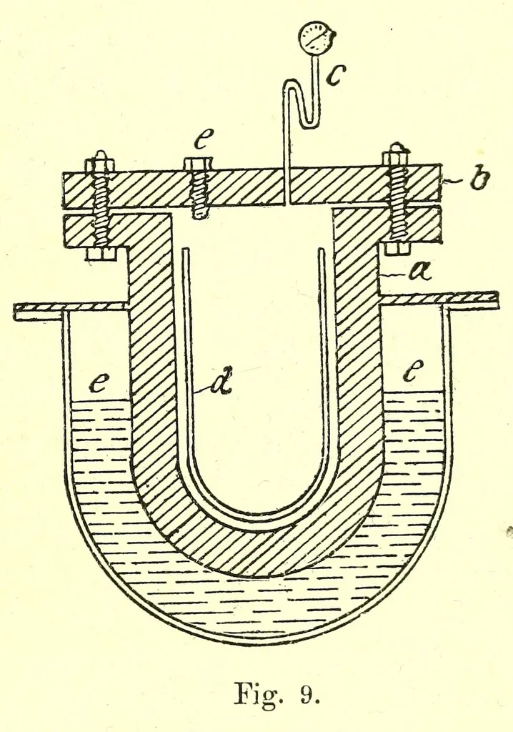 An illustration from Die Fabrikation der Theerfarbstoffe und ihrer Rohmaterialien, 1889, leaf 119