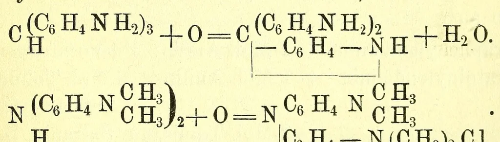 An illustration from Die Fabrikation der Theerfarbstoffe und ihrer Rohmaterialien, 1889, leaf 283