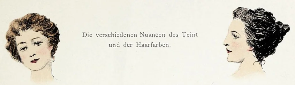 An illustration from Die Farbenharmonie in der Damen-Toilette, 1897, leaf 71