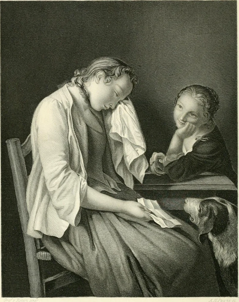 An illustration from Die Gallerien von München : eine Stahlstichsammlung der vorsüglichsten Gemälde der Königl. Pinakothek, der Herzogl. Leuchtenberg'schen und Schleissheimer Gallerien, 1856, leaf 126