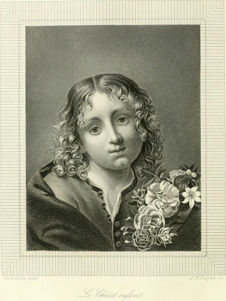 An illustration from Die Gallerien von München : eine Stahlstichsammlung der vorsüglichsten Gemälde der Königl. Pinakothek, der Herzogl. Leuchtenberg'schen und Schleissheimer Gallerien, 1856, leaf 16
