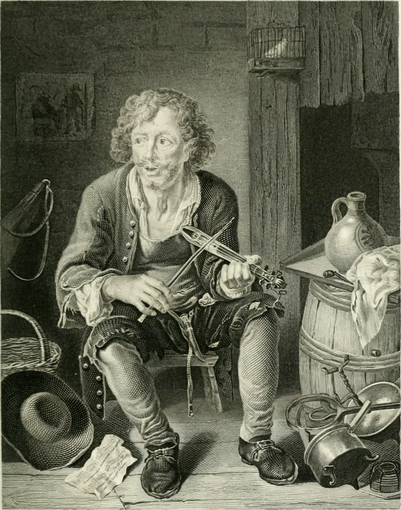 An illustration from Die Gallerien von München : eine Stahlstichsammlung der vorsüglichsten Gemälde der Königl. Pinakothek, der Herzogl. Leuchtenberg'schen und Schleissheimer Gallerien, 1856, leaf 177