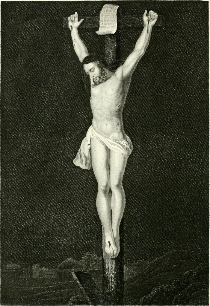 An illustration from Die Gallerien von München : eine Stahlstichsammlung der vorsüglichsten Gemälde der Königl. Pinakothek, der Herzogl. Leuchtenberg'schen und Schleissheimer Gallerien, 1856, leaf 204