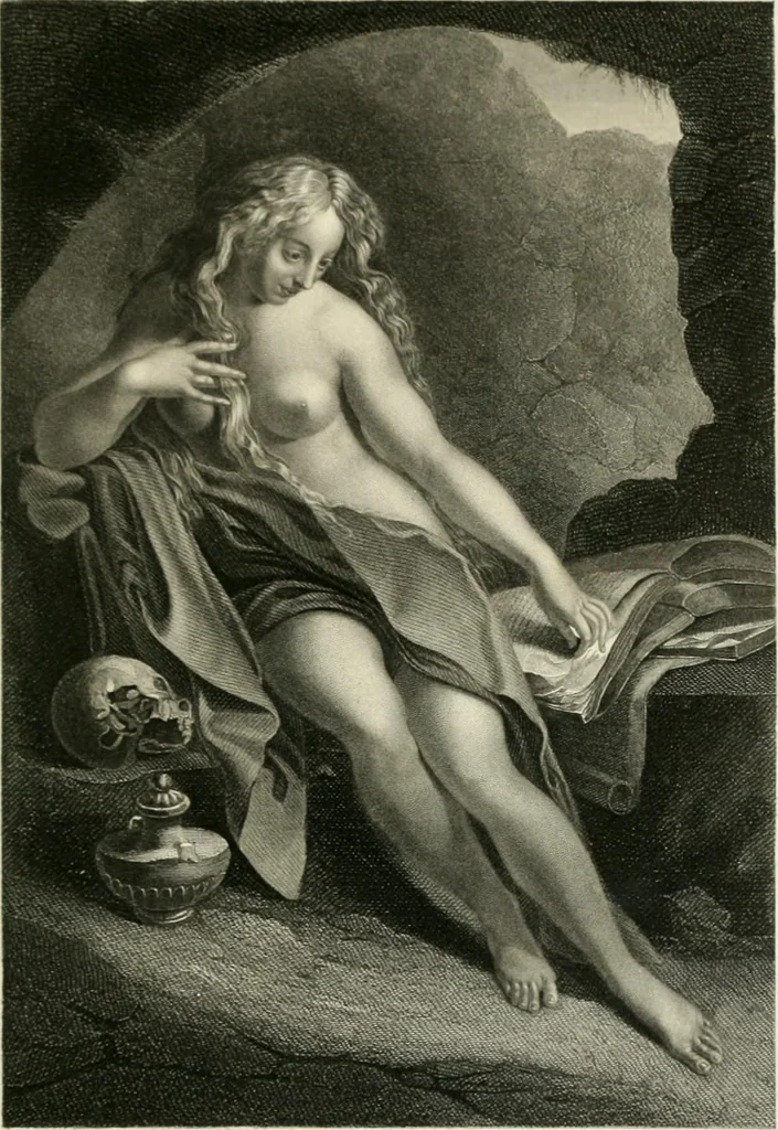 An illustration from Die Gallerien von München : eine Stahlstichsammlung der vorsüglichsten Gemälde der Königl. Pinakothek, der Herzogl. Leuchtenberg'schen und Schleissheimer Gallerien, 1856, leaf 223