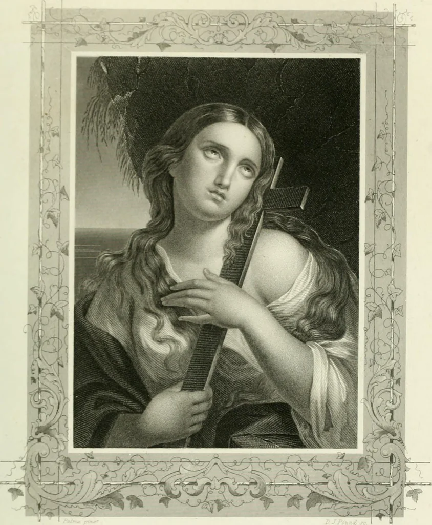 An illustration from Die Gallerien von München : eine Stahlstichsammlung der vorsüglichsten Gemälde der Königl. Pinakothek, der Herzogl. Leuchtenberg'schen und Schleissheimer Gallerien, 1856, leaf 273