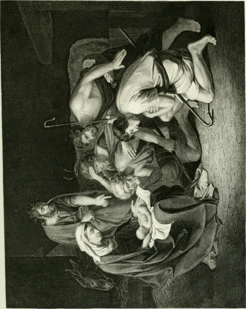 An illustration from Die Gallerien von München : eine Stahlstichsammlung der vorsüglichsten Gemälde der Königl. Pinakothek, der Herzogl. Leuchtenberg'schen und Schleissheimer Gallerien, 1856, leaf 361